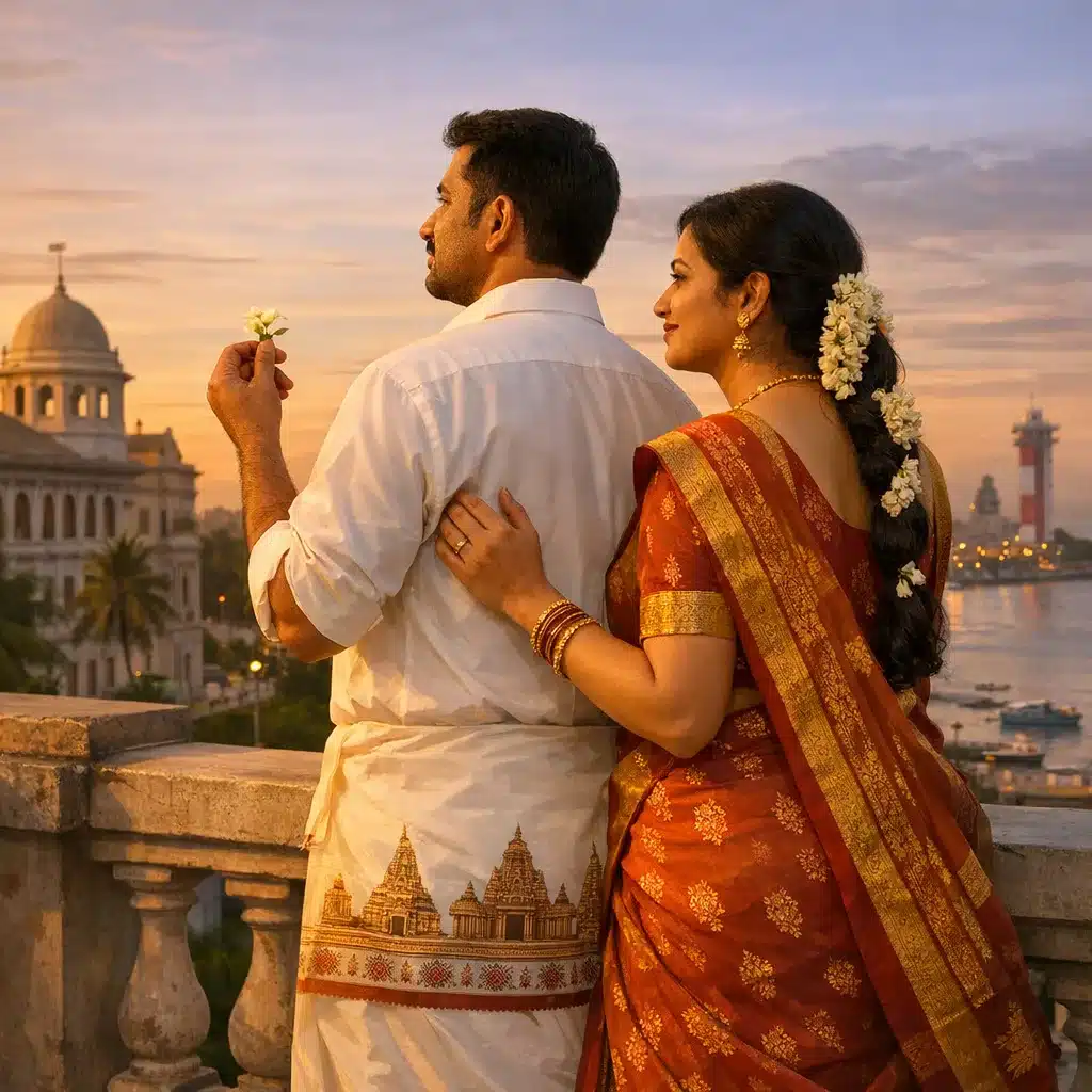 கருத்தரிப்பு பரிசோதனையில் இரண்டு துணைவர்களும் சேர்ந்து பங்கேற்பதைக் காட்டும் படம்